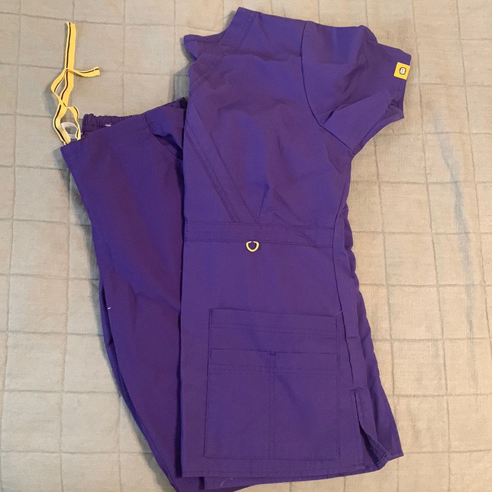 Purple Scrubs Set